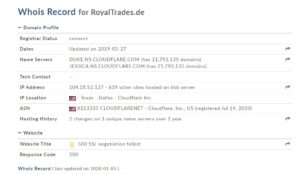 Royal Trades – развод или нет? Отзывы реальные о royaltrades.de