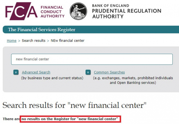 Отзыв о New Financial Center (NewFCenter)