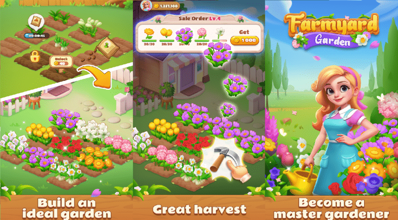 Farmyard Garden — Мобильная игра с выводом денег. Честный обзор.