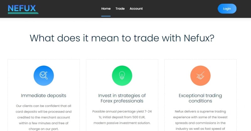 Брокер Nefux (Нефукс, Nefux Trading, nefux.com)